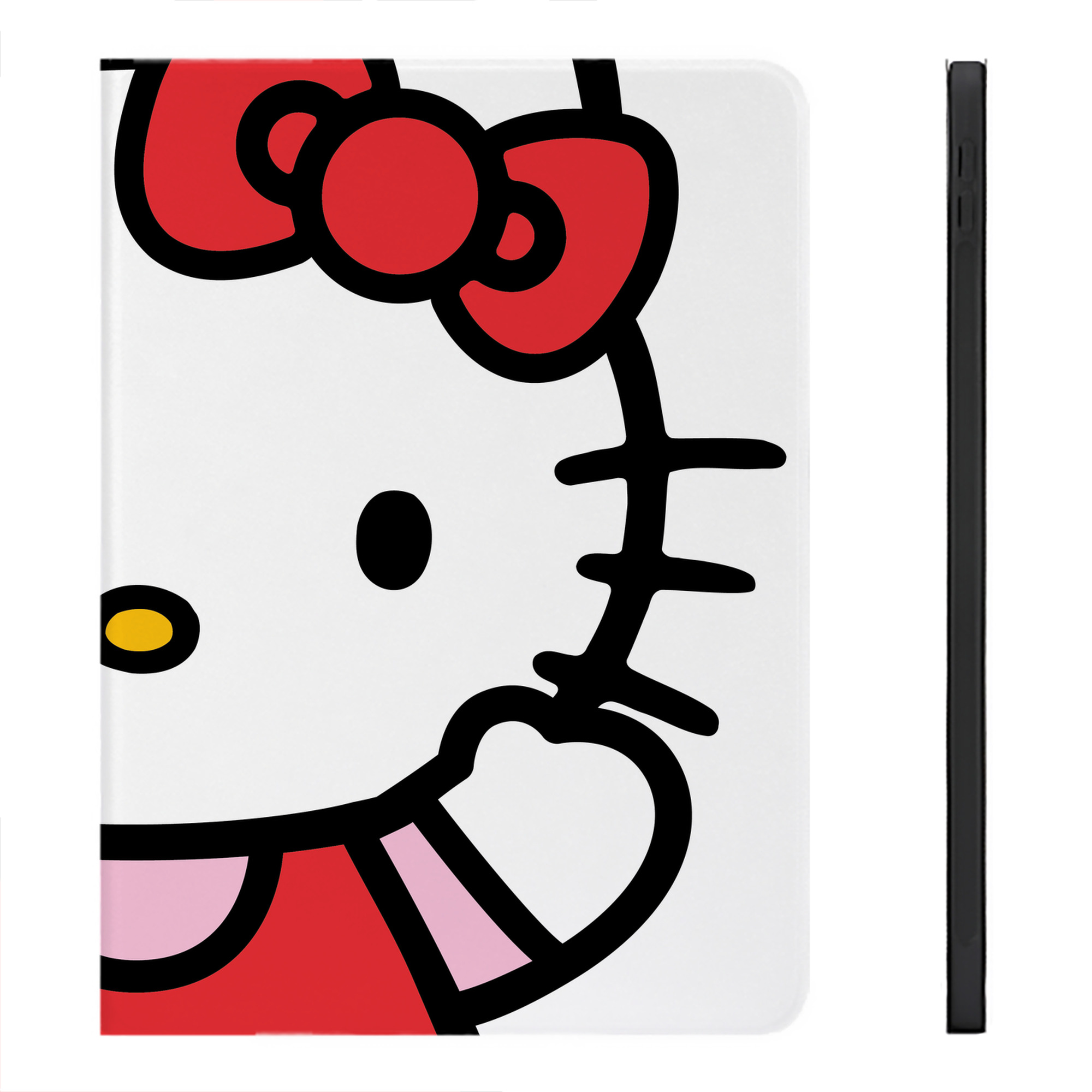 （画像用） Hello Kitty ハローキティ IPadケース ペンホルダー付き ブックスタイルデザイン